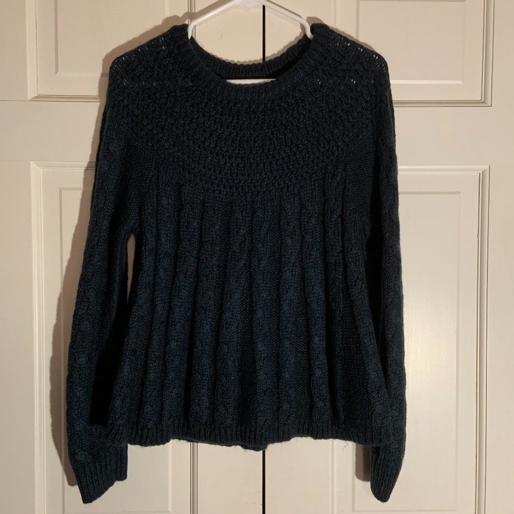 Navy Blue Knitted Hollister Sweater